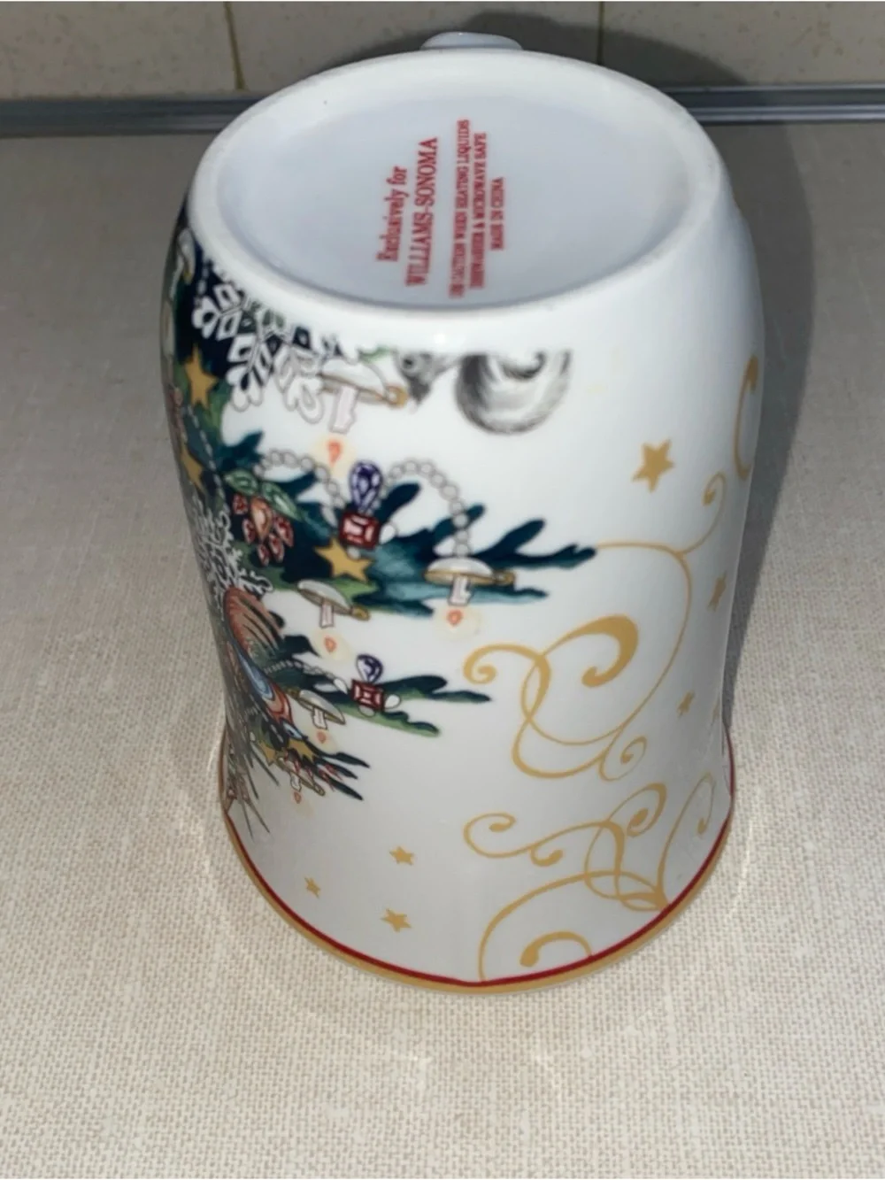 Williams Sonoma Twas The Night Before Christmas Porcelain Coffee Tea Cup Mug